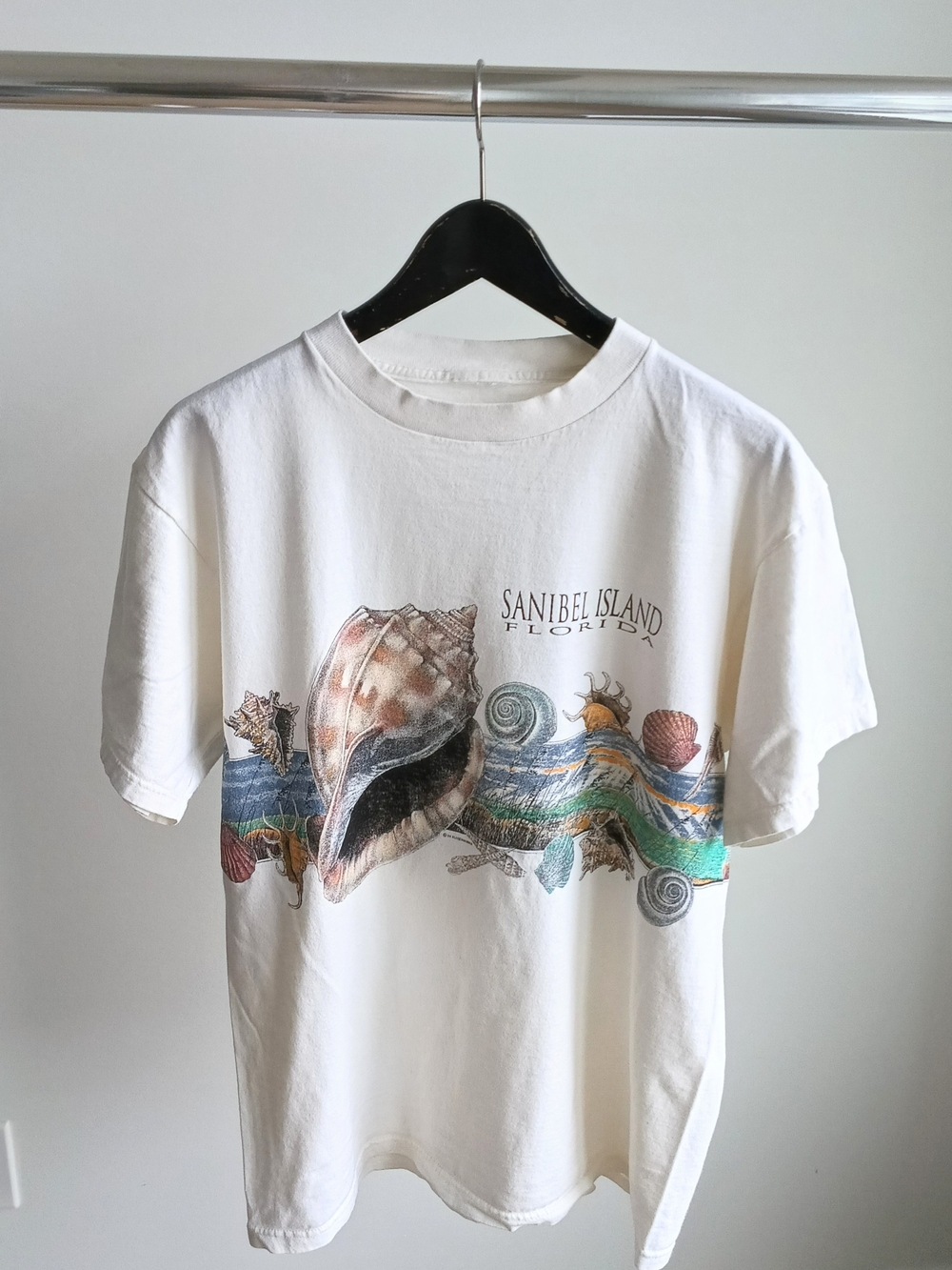 Vintage 1994 Sanibel Island Florida T-Shirt Seashell Graphic Large
